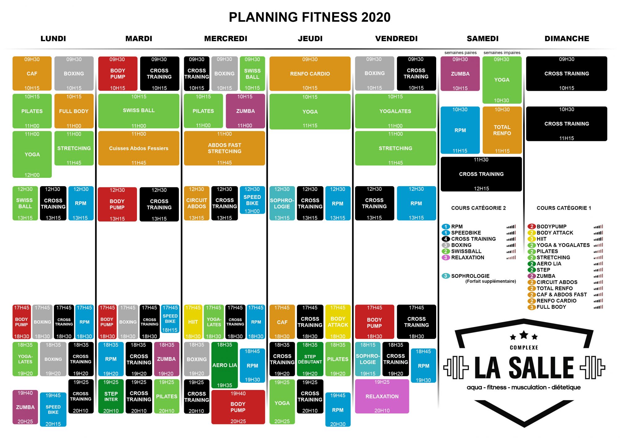 Planning LA SALLE