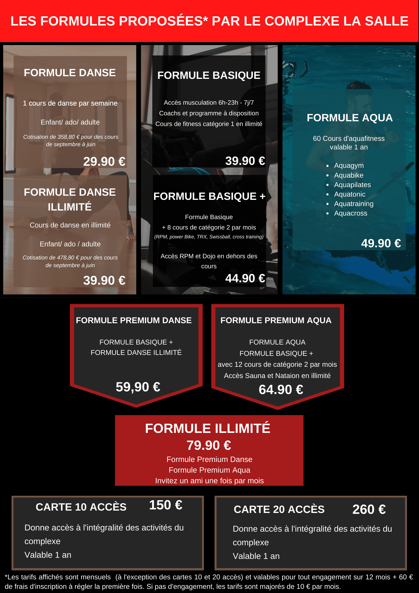 Les formules proposées par le Complexe La Salle(3)